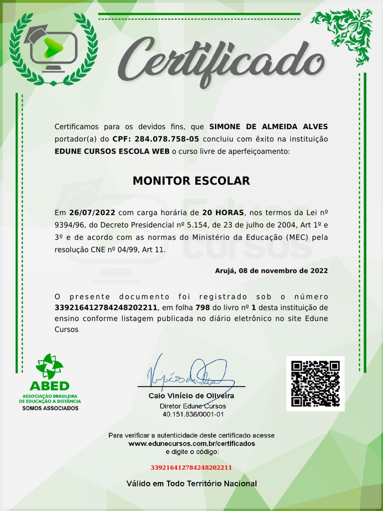 Monitor Escolar | PDF