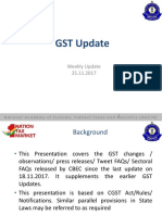 GST Update 25.11.2017