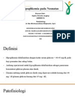 Patofisiologi Hipoglikemik Pada Neonatus - Sephia C. Jangkup - 2265050112 - PPT