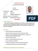 Thierry Cleaner CV