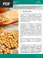 Informe de Las Compras de La Soja Declaradas en Siogranos