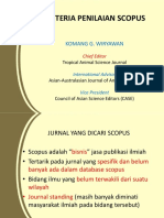 Kriteria Penilaian Scopus - I Komang G Wiryawan
