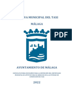 Normativa taxi Málaga 2022