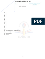 2021-2022 2.dönem 2.yazılı Örnek Soruları Cevaplar