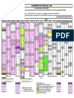 Calendrier Facultaire 2022-2023