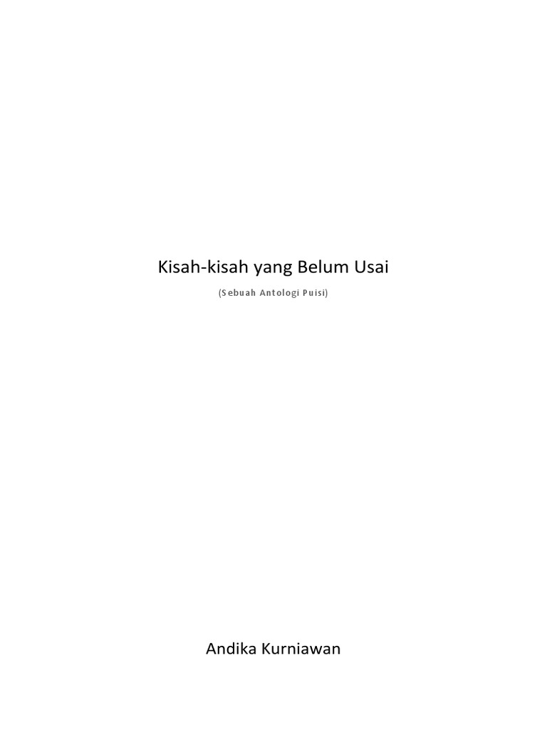 Kisah Kisah Yang Belum Usai PDF
