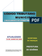 Código Tributário Municipal de Goiânia e seu Regulamento