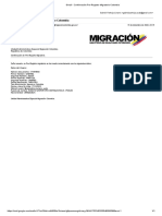 Gmail - Confirmación Pre-Registro Migratorio Colombia Gabriel Pantoja