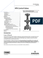 Fisherr HP and HPA Control Valves: Scope of Manual