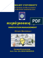 Innovation Management Slide Notes (Dr. Meuk Kimsroeun)