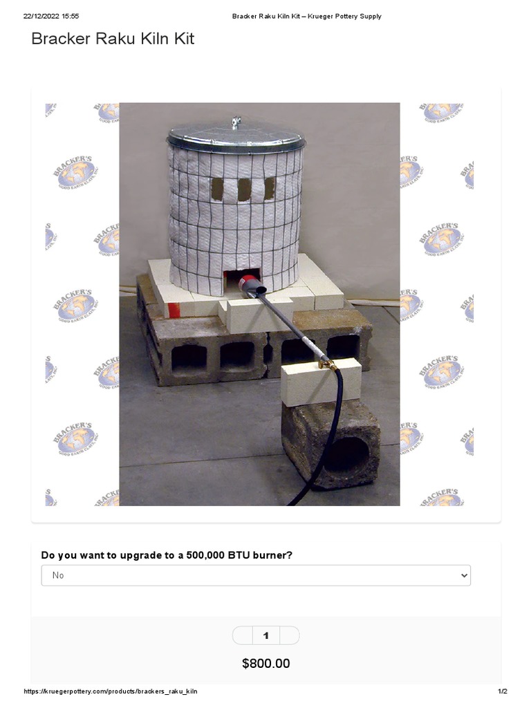 Bracker Raku Kiln Kit - Krueger Pottery Supply | PDF | Pottery ...