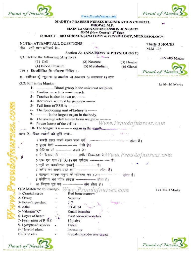 ANATOMY AND PHYSIOLOGY GNM 1ST YEAR BOOK PDF FREE IN HINDI visual data 6