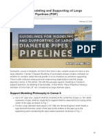 Guidelines For Modeling and Supporting of Large Diameter Pipes Pipelines PDF