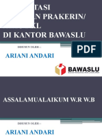 PPT Laporan PKL Di Bawaslu (ArraPena)