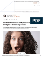 I Got 15+ Interviews in My First Month As A UX Designer - Here Is My Secret - by Ilma Andrade - Nov, 2022 - Bootcamp