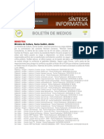 Boletín de Medios Mañana 30.05.2020