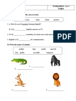 Worksheet - Grade 5 - Unit 10