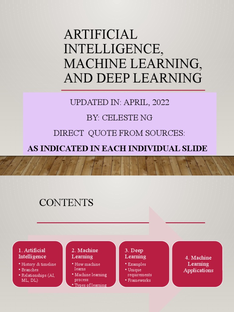 An Overview of Artificial Intelligence, Machine Learning, and Deep ...