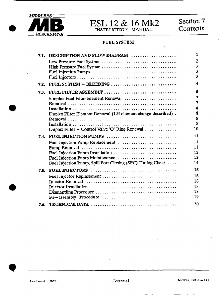 7 Fuel System Pdf Fuel Injection Pump