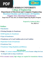 Chapter 2 Basic On Electrical Transformer