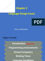 Chapter 2 - Language Design Issues