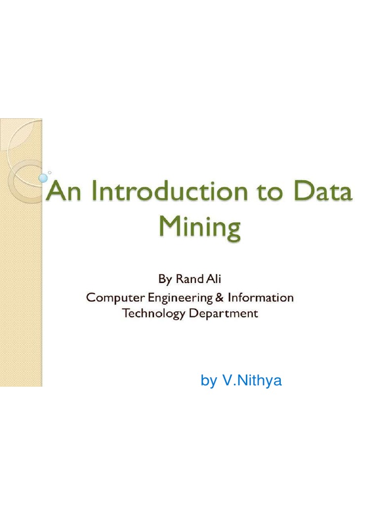 Data Mining | PDF
