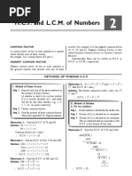 H.C.F. and L.C.M. of Numbers