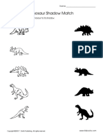 Dinosaur Shadow Match