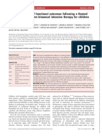 Develop Med Child Neuro - 2013 - Green - A Multi Site Study of Functional Outcomes Following A Themed Approach To Hand Arm