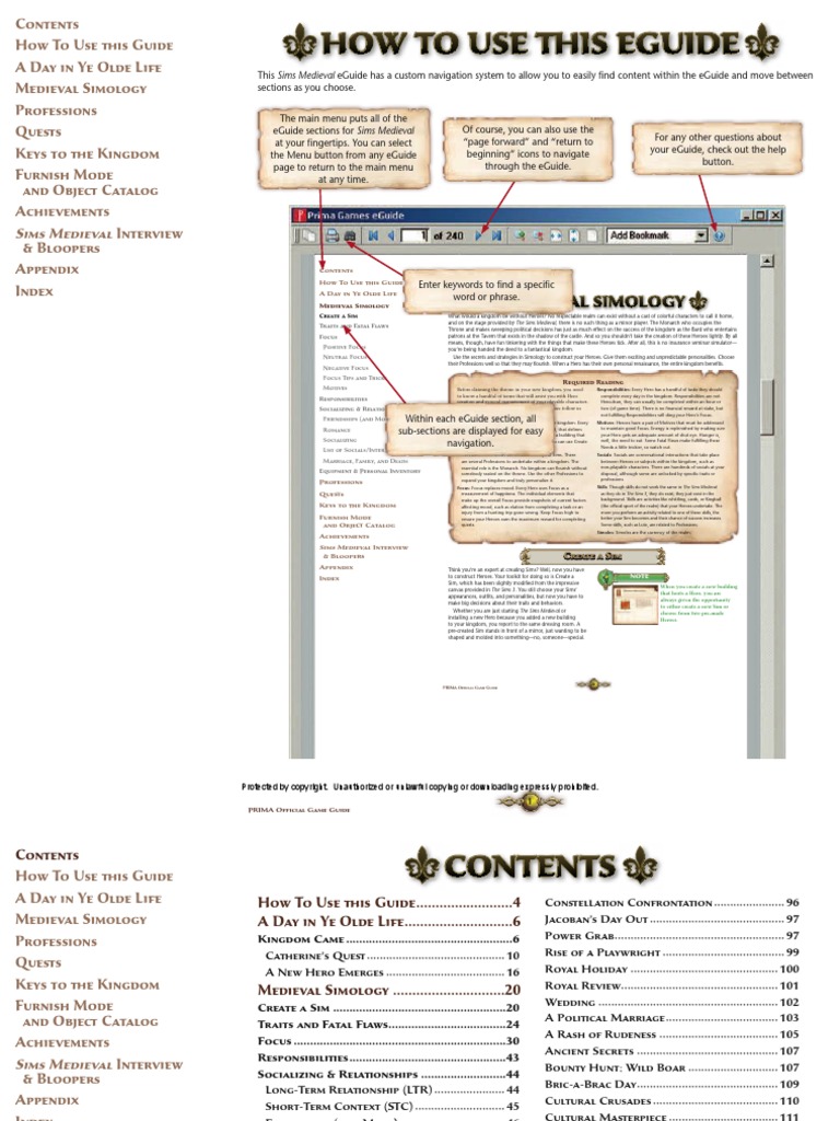 The Sims Medieval Official Game Guide PC | PDF | Quest | Hero