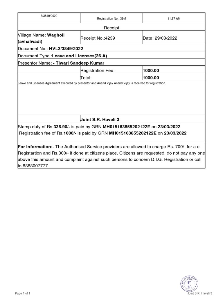 Registered | PDF | License | Landlord