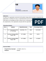 S B Gowtham Resume