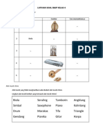 LATIHAN SOAL SBDP KELAS 4