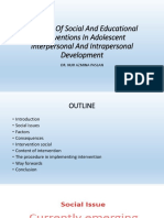 The Role of Social and Educational Interventions in Adolescent Interpersonal and Intrapersonal Development