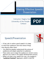 Making Effective Speech