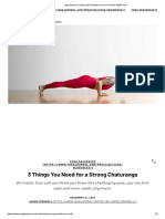 Yoga Poses - Chaturanga Dandasana (Four-Limbed Staff Pose)