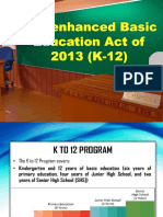 K To 12 Education