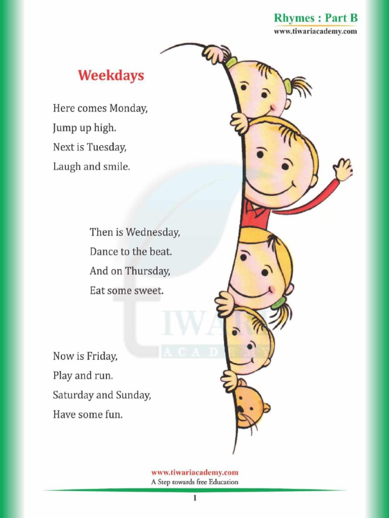 KG English Rhymes | PDF
