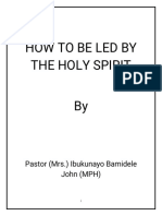 How To Be Led by The Holy Spirit (Edited) by Ibukunayo