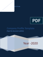 Company Profile Template 1