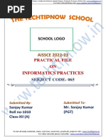 Practical File IP Class 12 2022 23