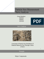 Methods of Particle Size Measurement Using Sieve Analysis
