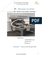 Rapport TP POMPE CENTRIFUGE