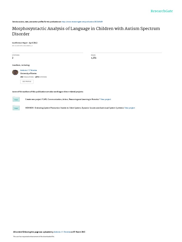 Submetido v3 22jan33456 PDF Autism Spectrum Verb
