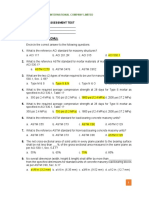 Civil QC Assessment Test Questioner (Masonry Units-CMU)