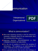 Org - Nal&interpersonal Communication