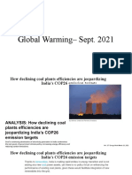 Global Warming - Sept. 2021