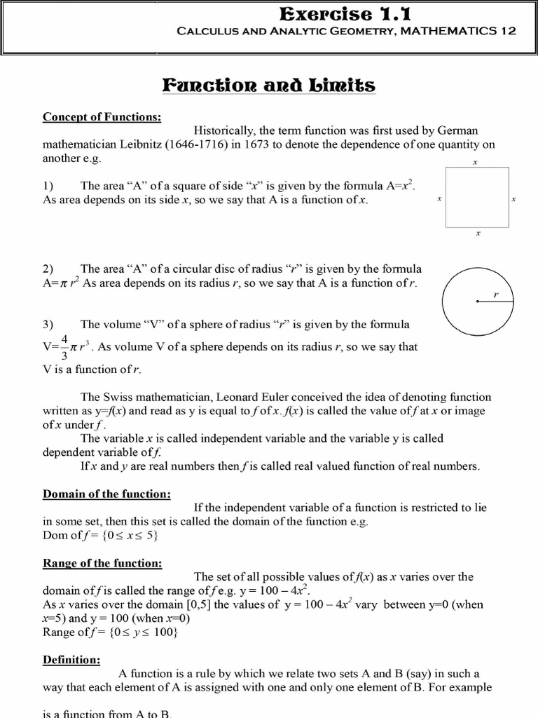 Chapter 1 Math Notes 12th Class | PDF
