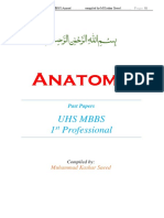 Anatomy Past Papers 2009-2019