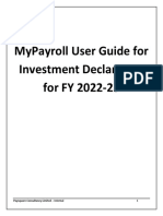 Othuser Guide For Investment Declaration 22-23 - MyPayroll User Guide